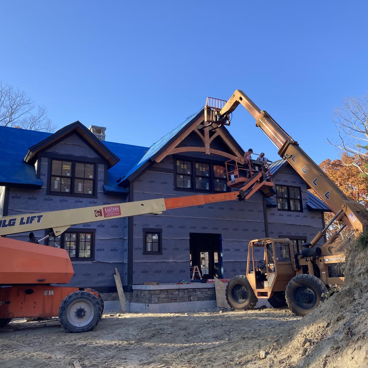 Timber Frame Exterior Truss